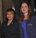 Janice Correa, Director, Legacy & Leadership Gifts, and Katie McMillan from the ROM Governors office
