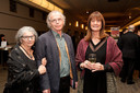 Artist Jamelie Hassan and partner Ron Benner with Gala Co-Chair Judith Ramirez